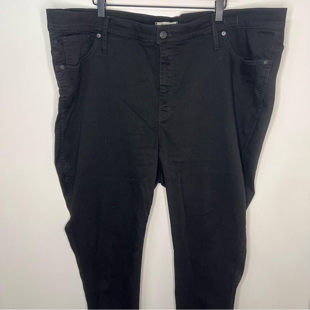 Madewell High Rise Skinny Black Jeans Dark Wash Women's Size 37 Grunge